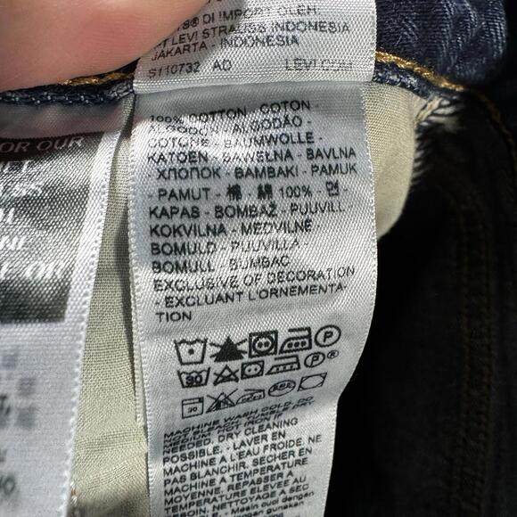 Levi's shorts womens 26 blue baggy dad jorts 90s y2k skater grunge loose relaxed - Picture 6 of 7